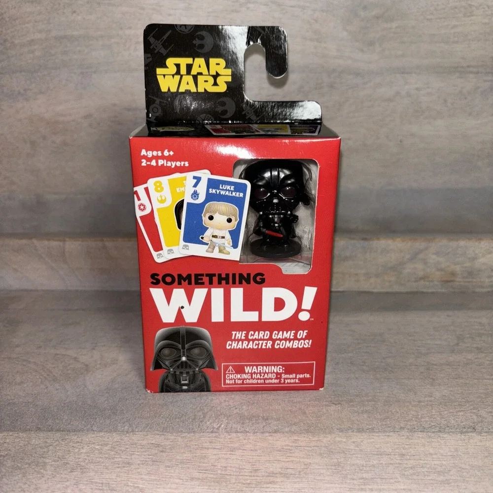 Funko Star Wars‎ Something Wild Card Game 2 -4 Players Age 6 Darth Vader Figure